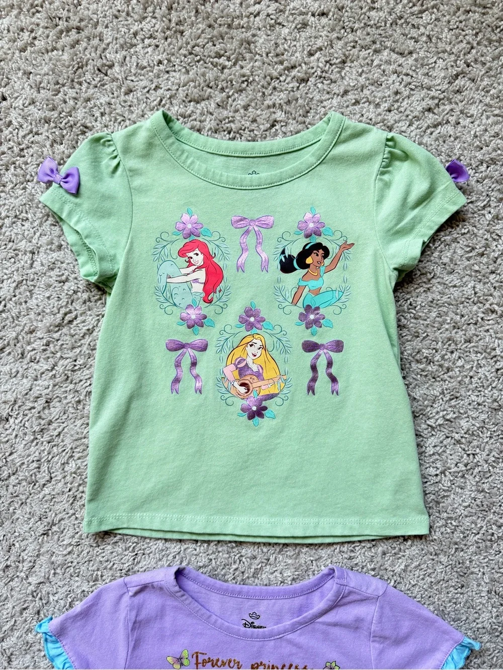 NWOT Disney Girls Short Sleeve Princess T-Shirt Bundle 4T - Picture 2 of 6